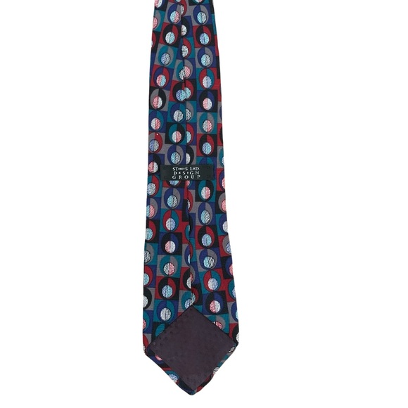 Streets Ltd. Design group 100% silk vibrant, art deco tie excellent condition. - Picture 3 of 4